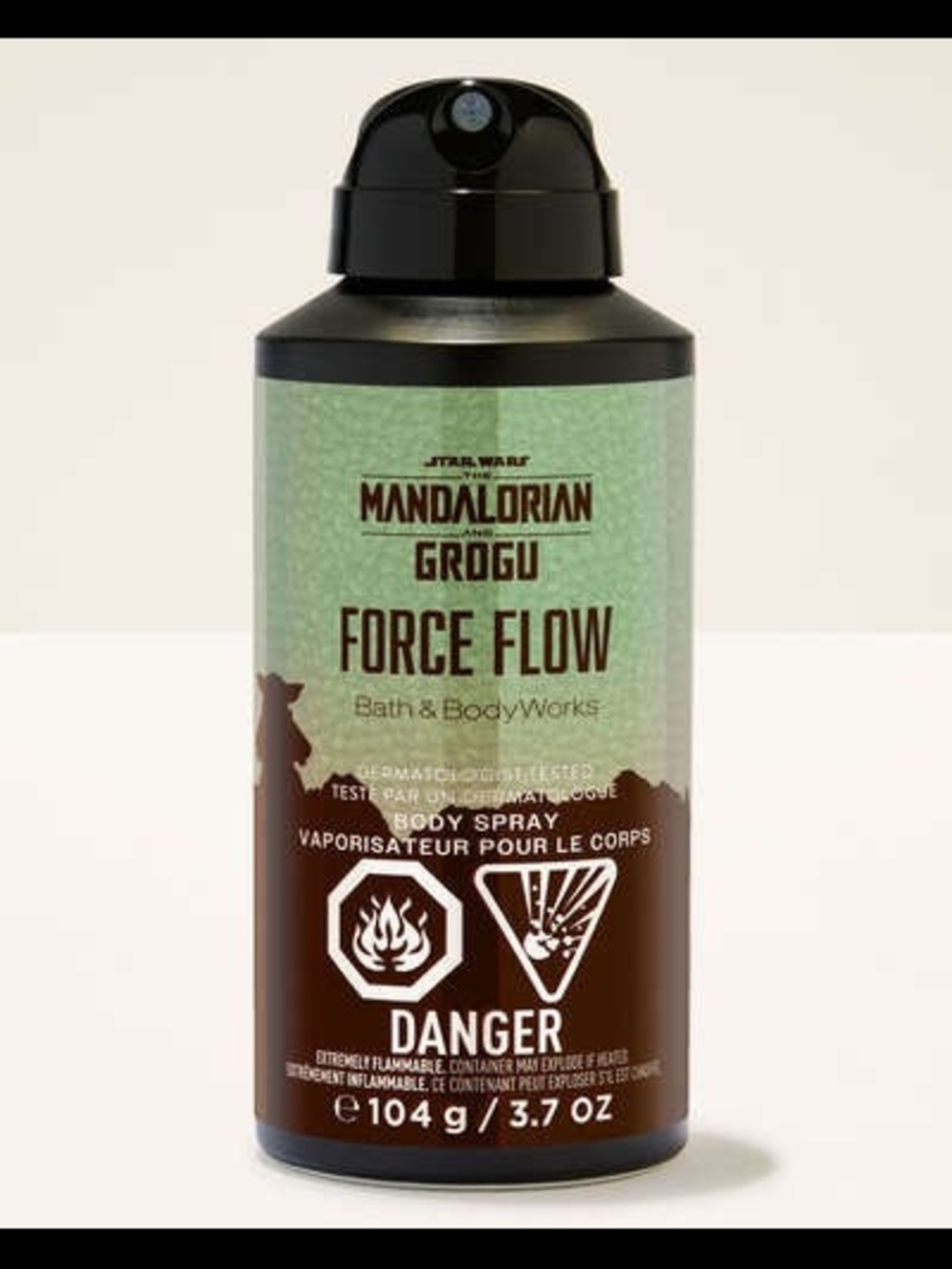 Bath & Body Works Force Flow Grogu Body Spray - Light Green & Brown